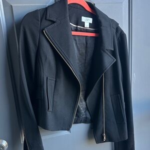 LOFT Black Zippered Women's Blazer